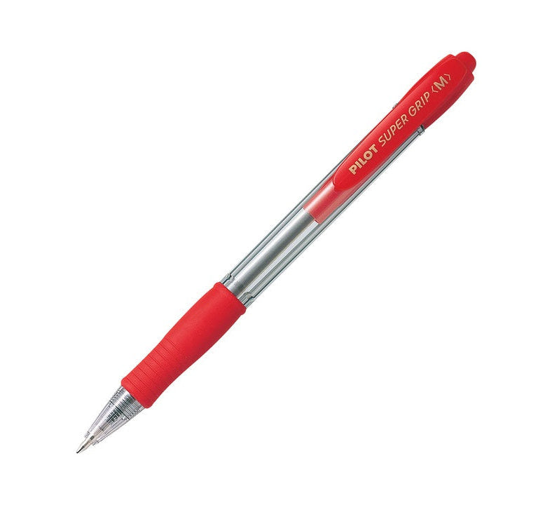 Red Pilot Super Grip Pen