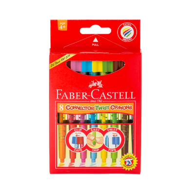 Faber Castell Connector Twistable Crayons - 10's