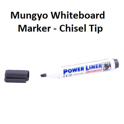 Black - Chisel Tip Mungyo Whiteboard Marker