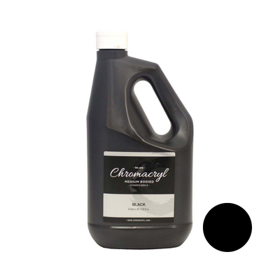 Black 2L - Chromacryl Acrylic Paint