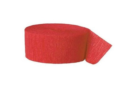 Red Crepe Streamers