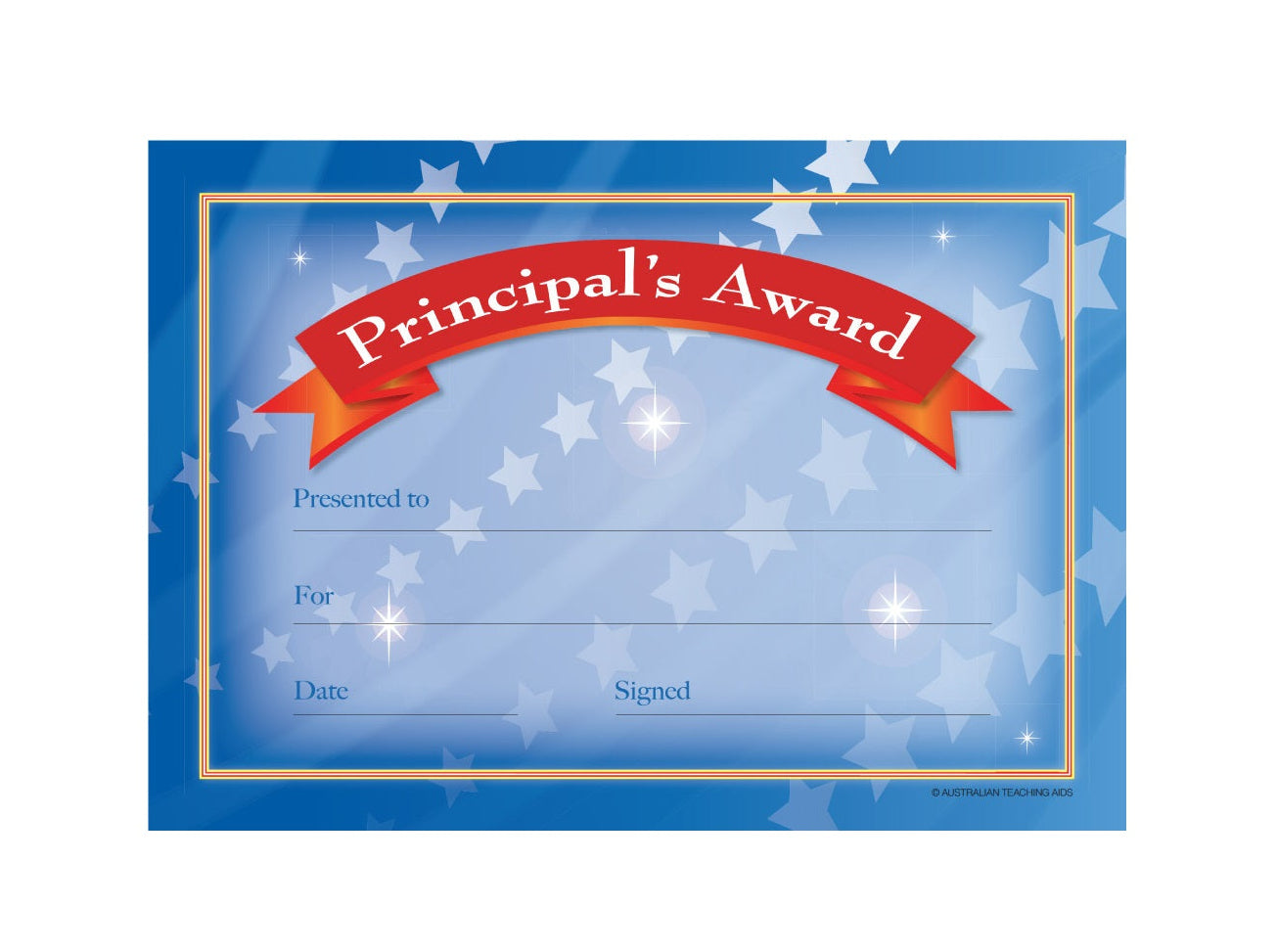 Principal Award Certificates
