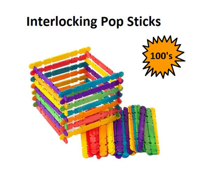 Interlocking Popsticks - 100pcs