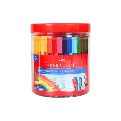 Faber Castell Connector Pens - Caddy of 100