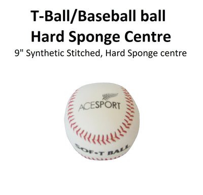 T-Ball / Baseball Ball - Hard Kapok Centre