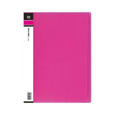 Pink - A4 Clearfile 20 Page