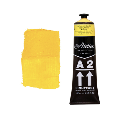 Cadmium Yellow Medium 120ml - Chroma A2 Acrylic Paint