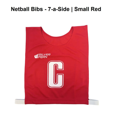 Netball Bibs - 7-a-Side | Small Red