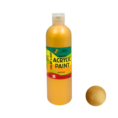 Bright Gold 500ml - Metallic Acrylic Paint