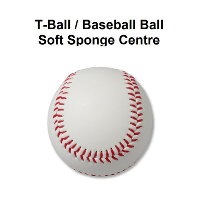 T-Ball / Baseball Ball - Soft Sponge Centre