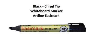 Black - Chisel Tip Whiteboard Marker Artline Easimark