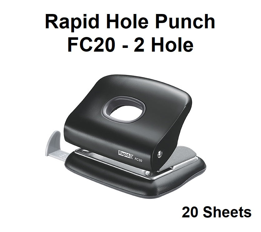 Rapid Office Hole Punch - 2 Hole 20 Sheet