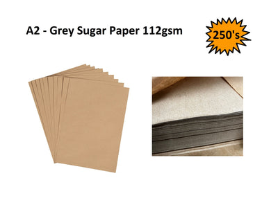 A2 - Grey Sugar Paper 112gsm 250's