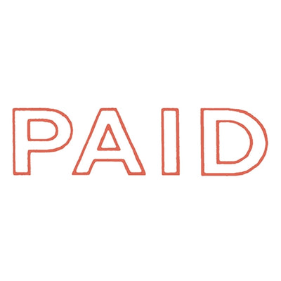 Self Inking Office Stamp - Paid Red