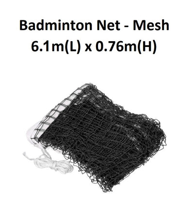 Badminton Net - 6.1m x 0.76m (3/4" Mesh)