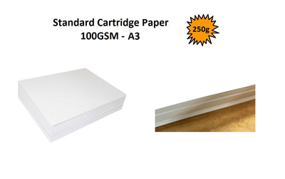 A3 - Standard Cartridge Paper 100gsm 250's