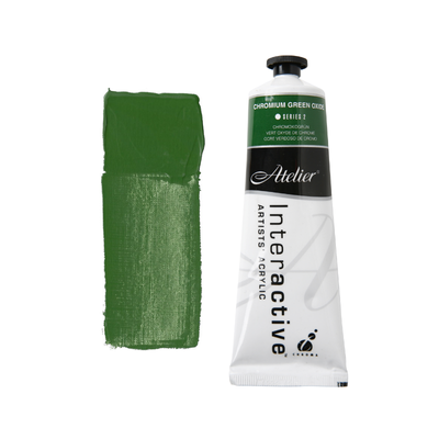 Chromium Green Oxide 80ml - Atelier Acrylic Paint S2