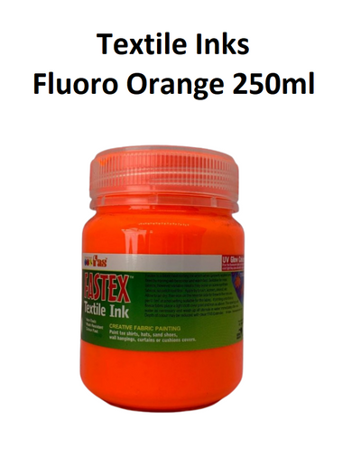 Fluoro Orange 250mL - FAStex Textile Inks