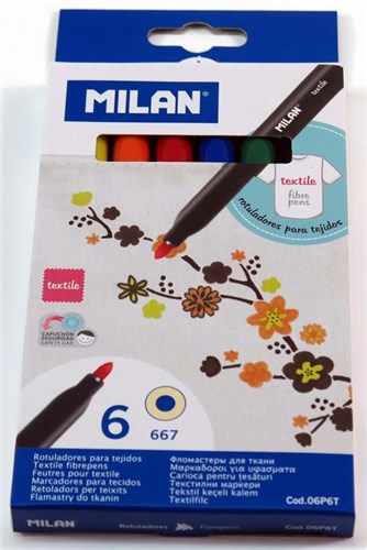 Milan Textile Fibrepens - Set of 6
