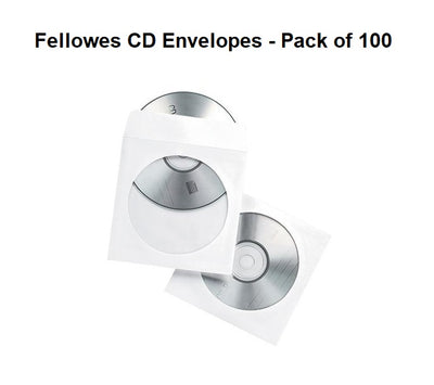 Fellowes CD Envelopes - Pack of 100