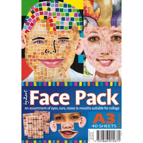 Face Pack Papers - A3 - 40 Sheets