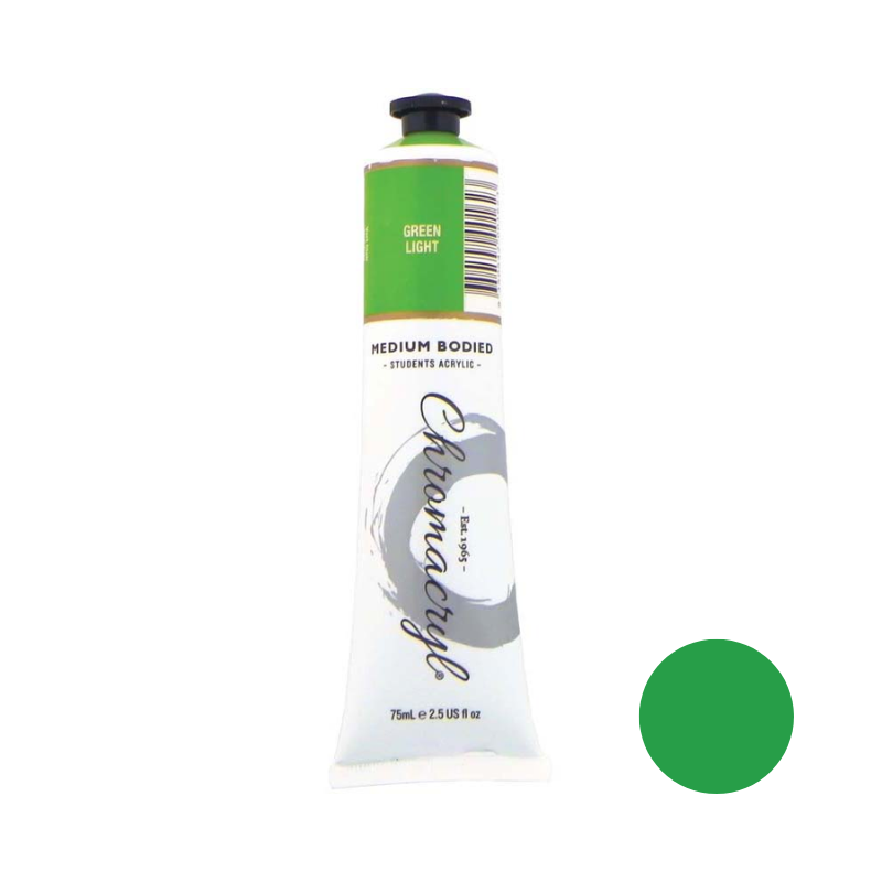 Green Light 75ml - Chromacryl Acrylic Paint