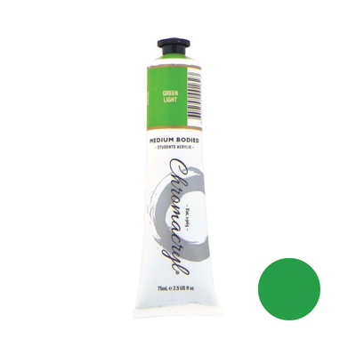 Green Light 75ml - Chromacryl Acrylic Paint