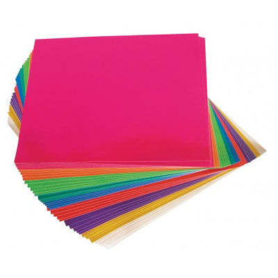 Adhesive Paper Squares - Metallic 100's - 150mm x 150mm