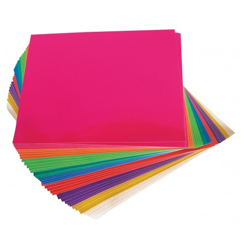 Adhesive Paper Squares - Metallic 100's - 150mm x 150mm