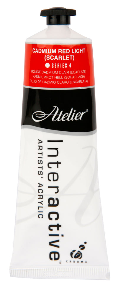 Cadmium Red Light (Scarlet) 80ml - Atelier Acrylic Paint S4
