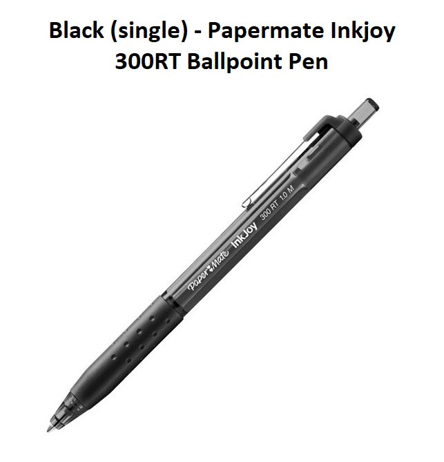 Black (single) - Papermate Inkjoy 300RT Ballpoint Pen