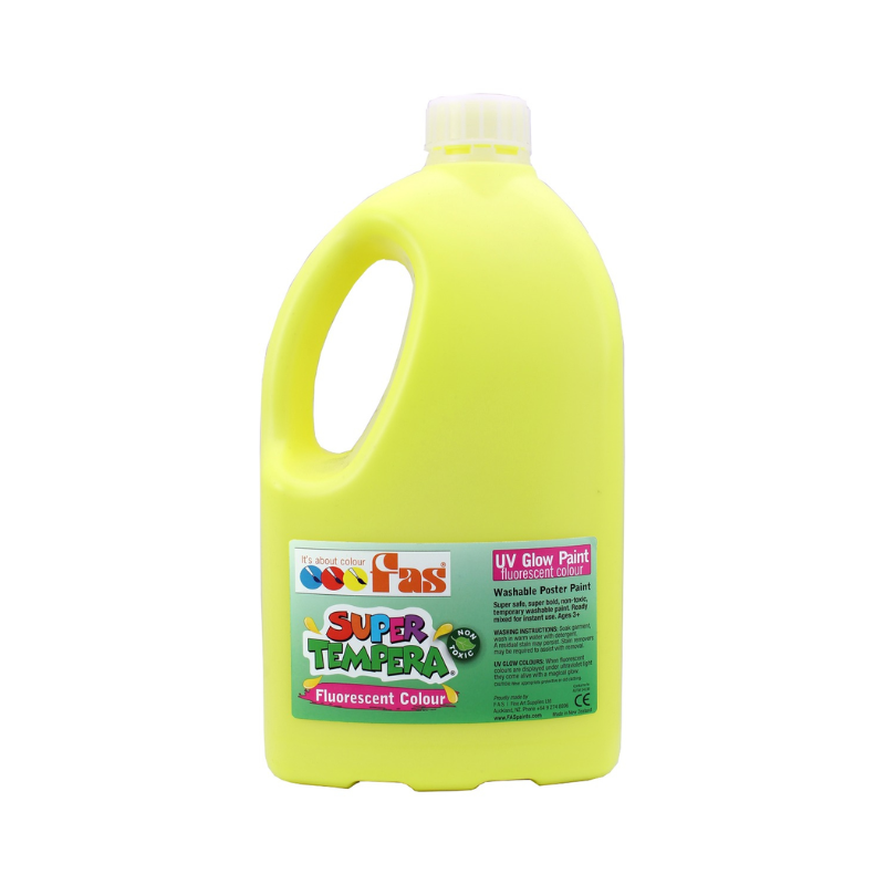 Fluoro Yellow 2L - FAS Super Tempera Poster Paint
