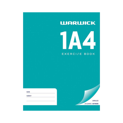 1A4 - Plain Exercise Book (Warwick)
