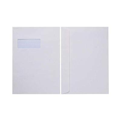 C4 Envelopes (E31) - White Window Self Seal - Box of 250