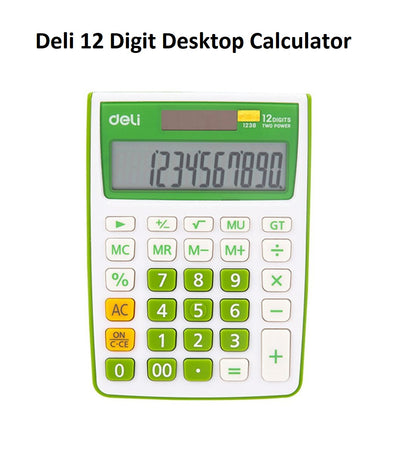 Deli 12 Digit Desktop Calculator