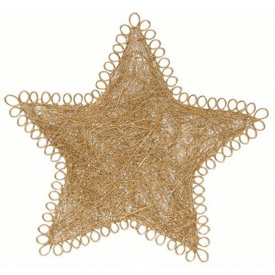 Fibre Filgree Stars Pack of 10 Gold