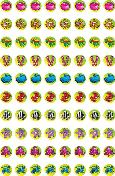 Sea Creatures/Marine - Dynamic Merit Stickers (Pack of 800)