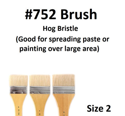 Size 2 - Short Handle Paste Brush 752