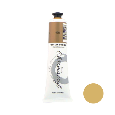 Gold 75ml - Chromacryl Acrylic Paint