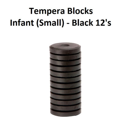 Black 12's - Tempera Blocks Infant (Small)
