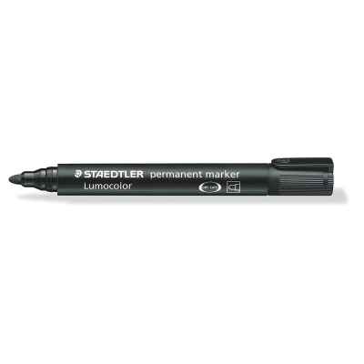 Black - Bullet Tip Staedtler Permanent Markers