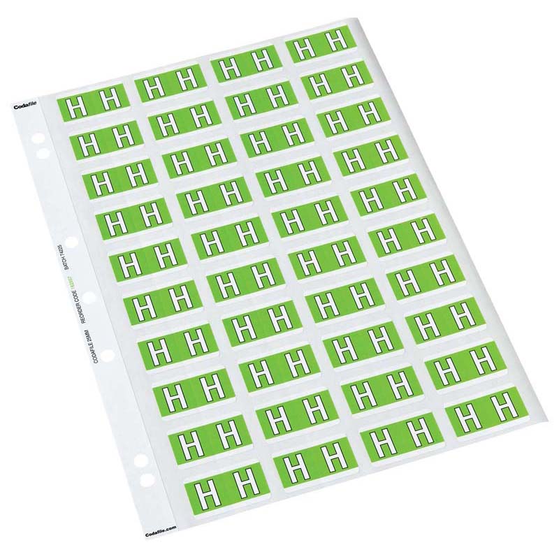 H Codafile Labels