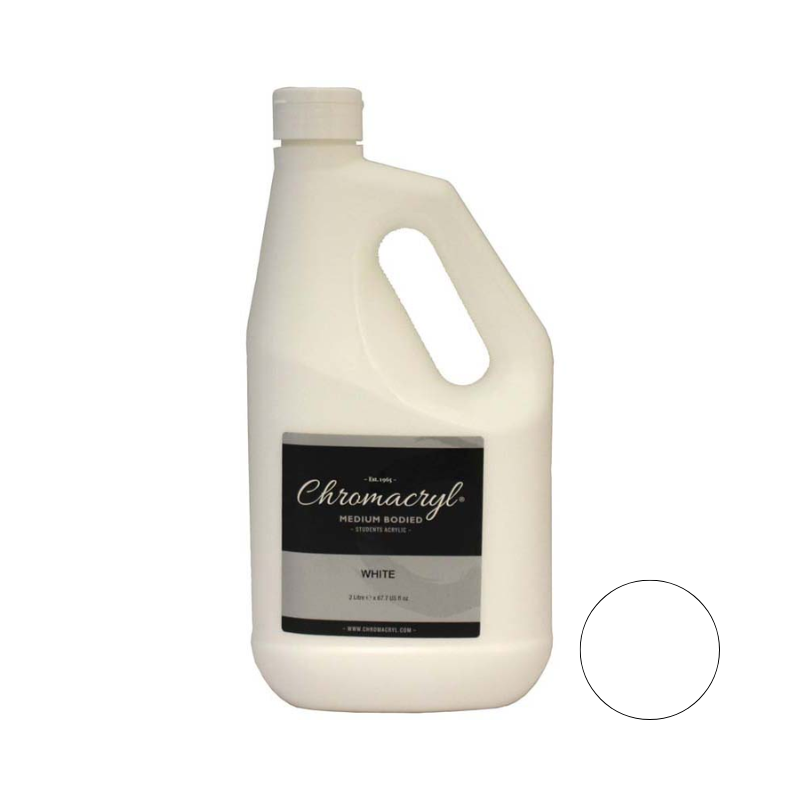 White 2L - Chromacryl Acrylic Paint