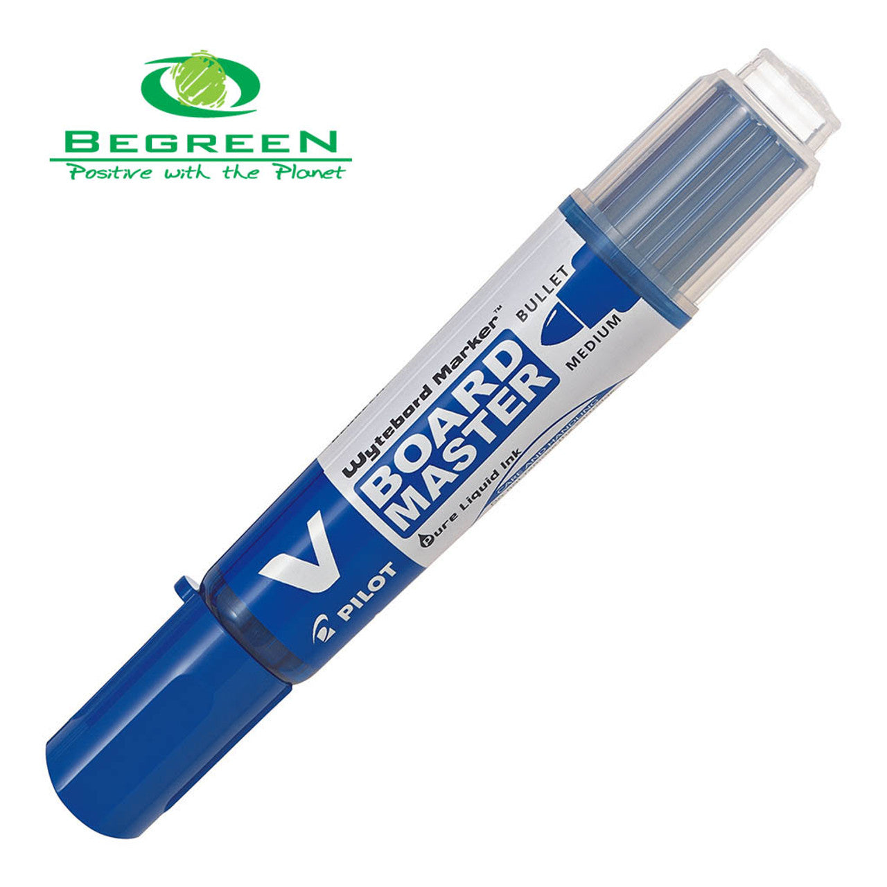 Blue - Bullet tip Pilot BeGreen Whiteboard Marker