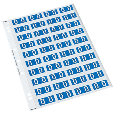 D - Codafile Labels 25mm - Pack of 5 Sheets