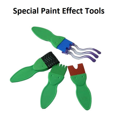 Special Effect Foam Brush Paint Tools (Set of 4)