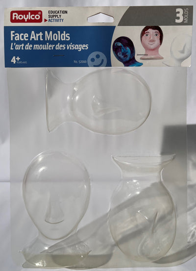 Transparent Face Moulds - 3 Faces
