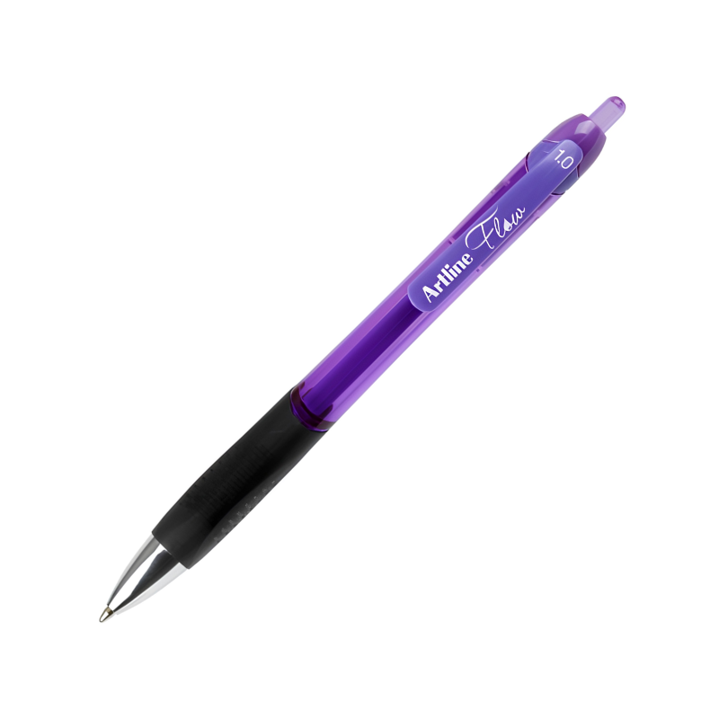 Artline Flow Retractable Gel Pen - Purple