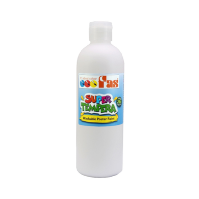 White 500mL - FAS Super Tempera Poster Paint
