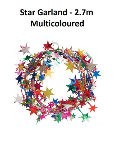 Star Garland - 2.7M - Multicoloured